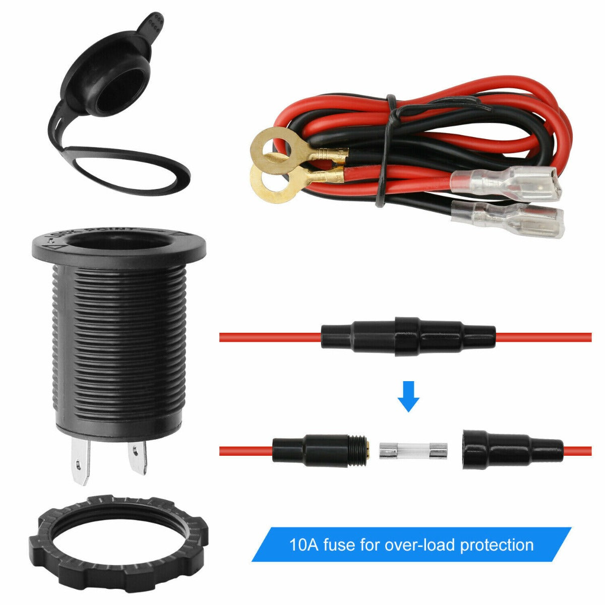 12V Car Cigarette Lighter Socket