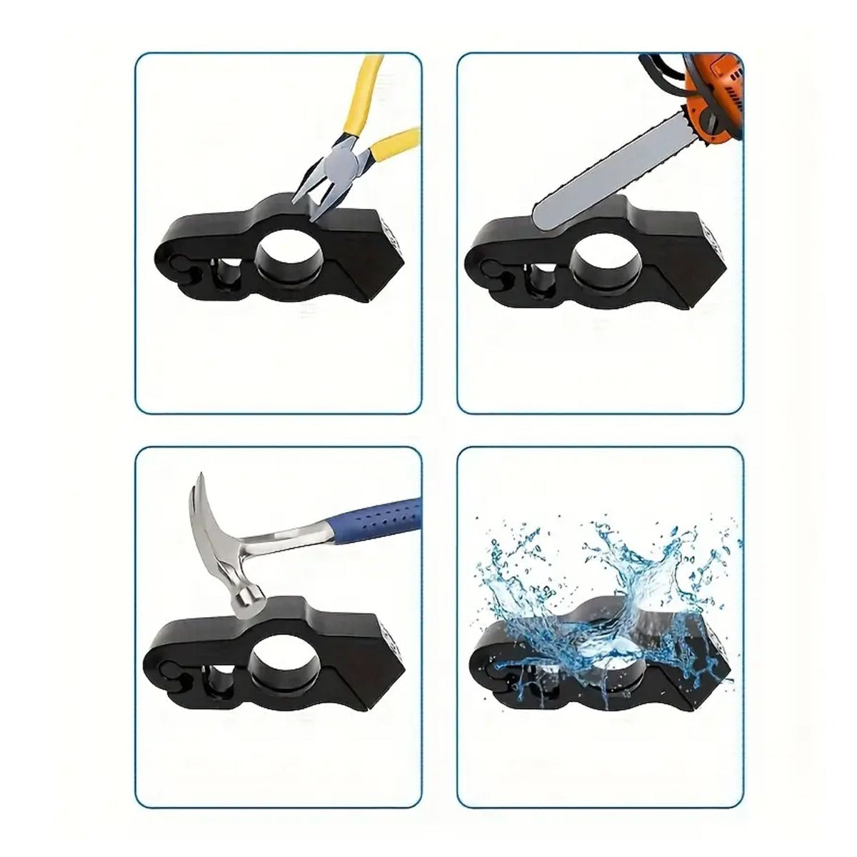 1 Set - Bicycle And Motorbike Handlebar Lock With 2 Keys