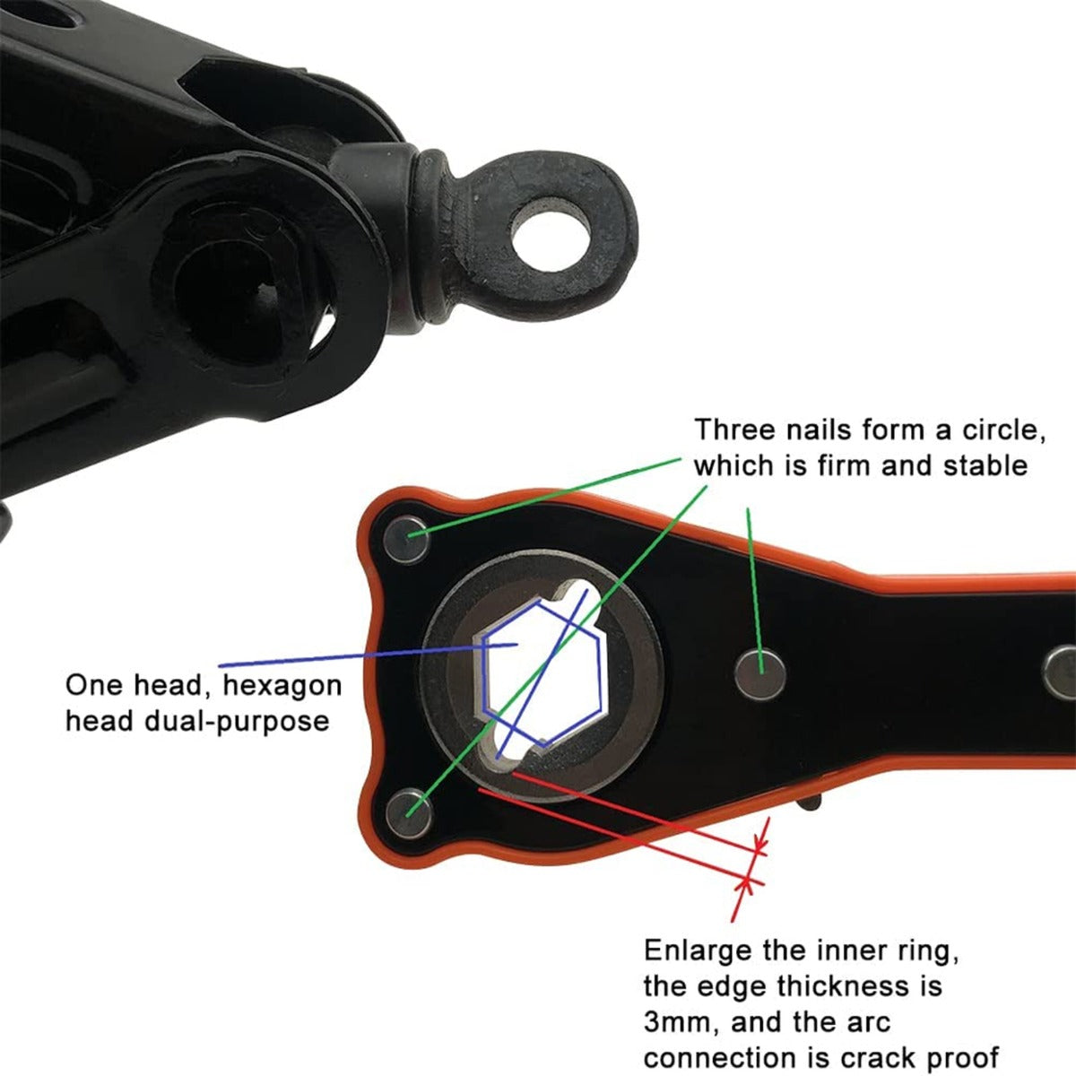 2 in 1 Universal Automotive Jack Ratchet Wrench