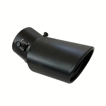 Black Universal Car Exhaust SS Tail Muffler Tip Pipe Car Vehicle Throat Exhaust System