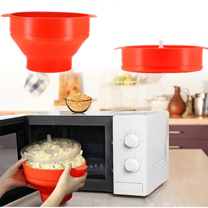 Microwaveable Silicone Popcorn Popper