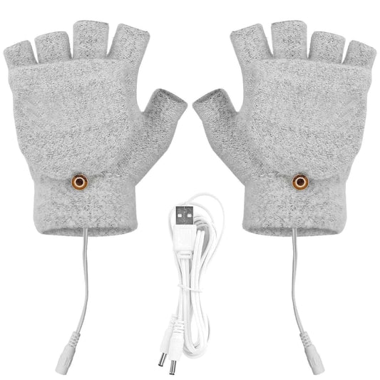 USB Heating Gloves -Grey