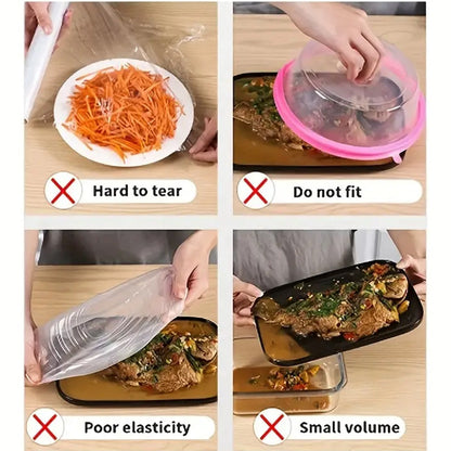 100Pcs/bag Disposable Food Cover