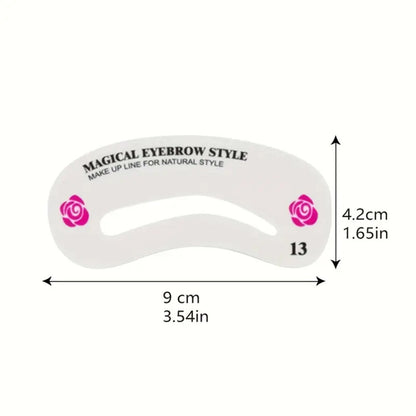 24 Styles Eyebrow Template Set