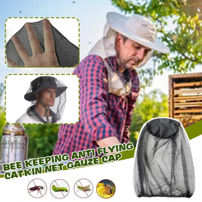 5pcs Mosquito Head Net Hat for Outdoor Activities