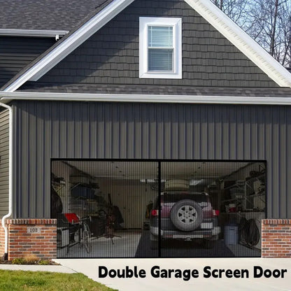 Double Garage Screen velcro Garage Door Net