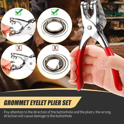 Grommet Eyelet Pliers Tool Kit