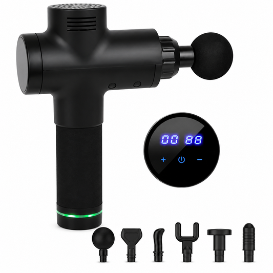 Massage Gun 30 Speeds With 6 Heads