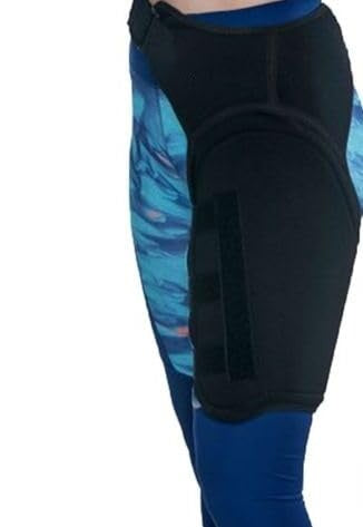 Adjustable Neoprene Groin Support Brace, XL Left Side – Compression Support for Groin, Hip, Hamstring and Upper Thigh, Breathable Non-Slip Wrap for Sports and Daily Wear