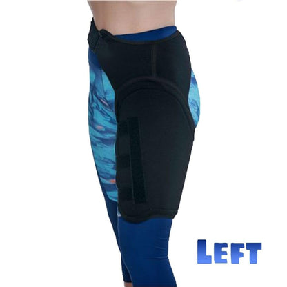 Adjustable Neoprene Groin Support Brace, XL Left Side – Compression Support for Groin, Hip, Hamstring and Upper Thigh, Breathable Non-Slip Wrap for Sports and Daily Wear