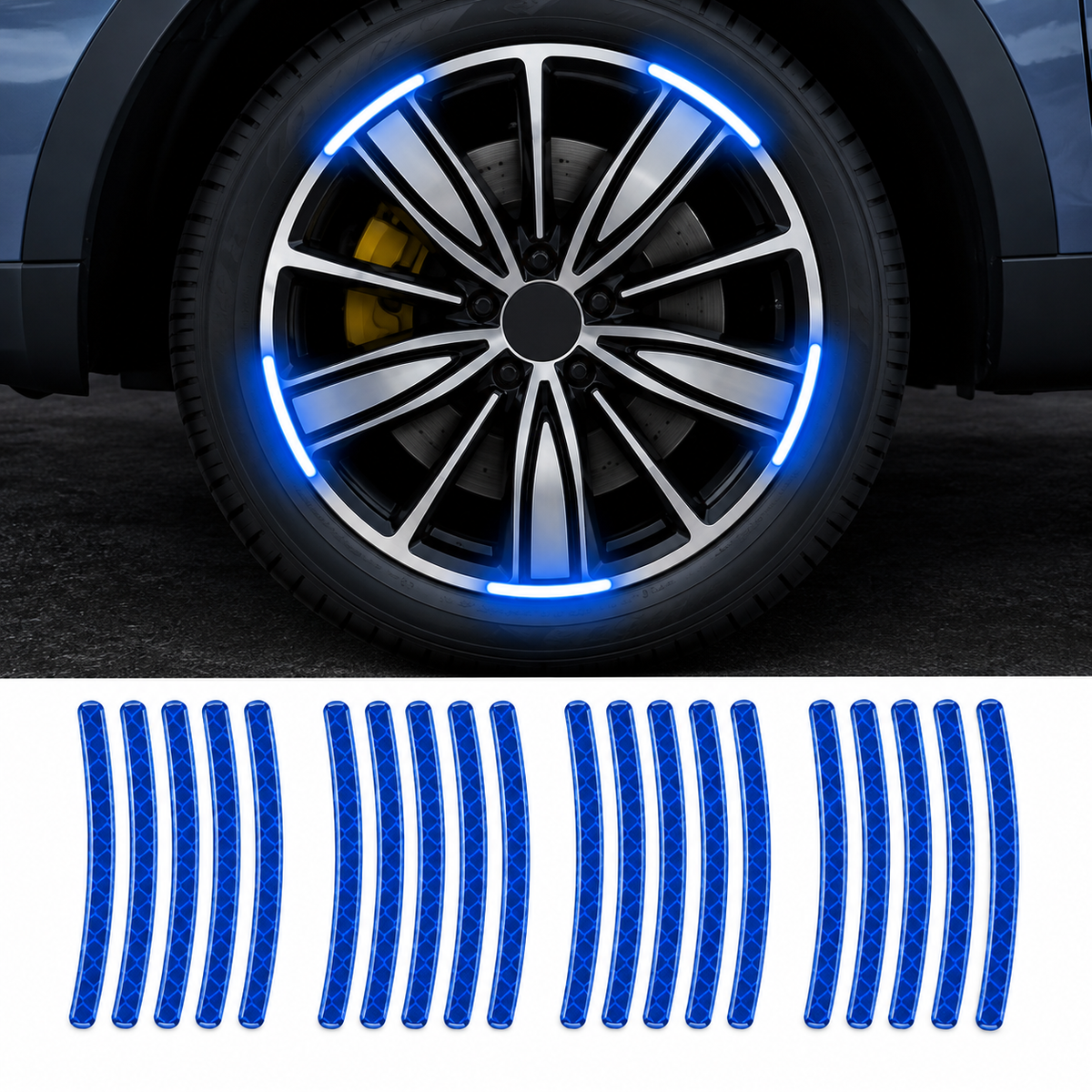 Car Wheel Hub Reflective Sticker