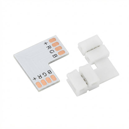 10 Pcs 10mm 4-pin Solderless Clip Coupler Connector