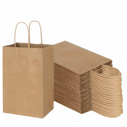 10pcs Kraft Shopping Bag