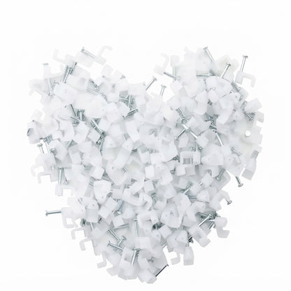 100 Cable Wire Clips, 7mm