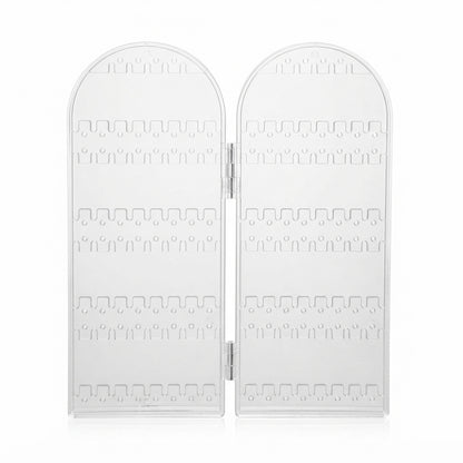 2 Doors Large Capacity Foldable Jewelry Display Stand