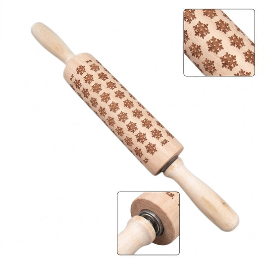 Christmas 4D Rolling Pin-Snowflake