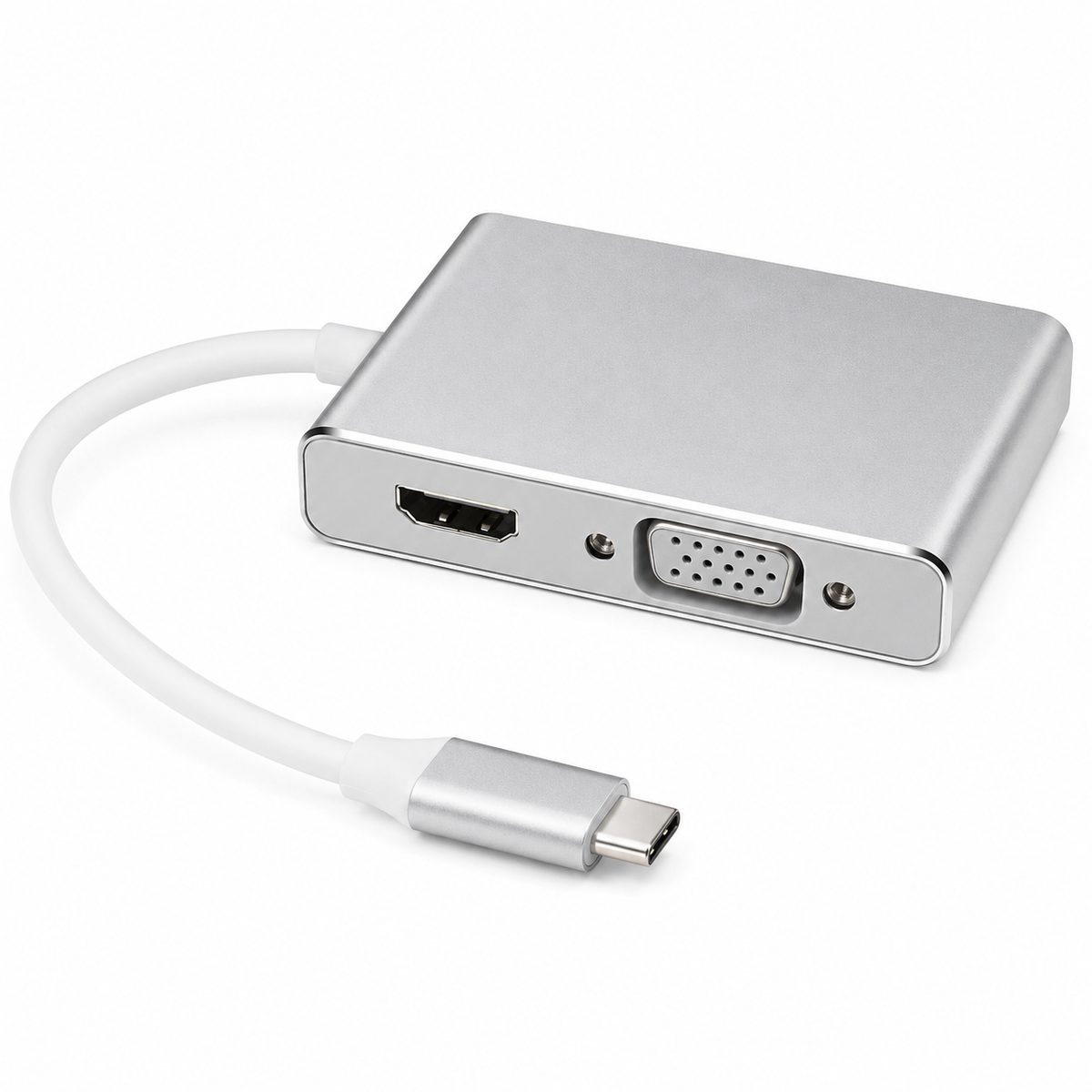 Type-C to DVI HDTV VGA Multiport Display Adapter