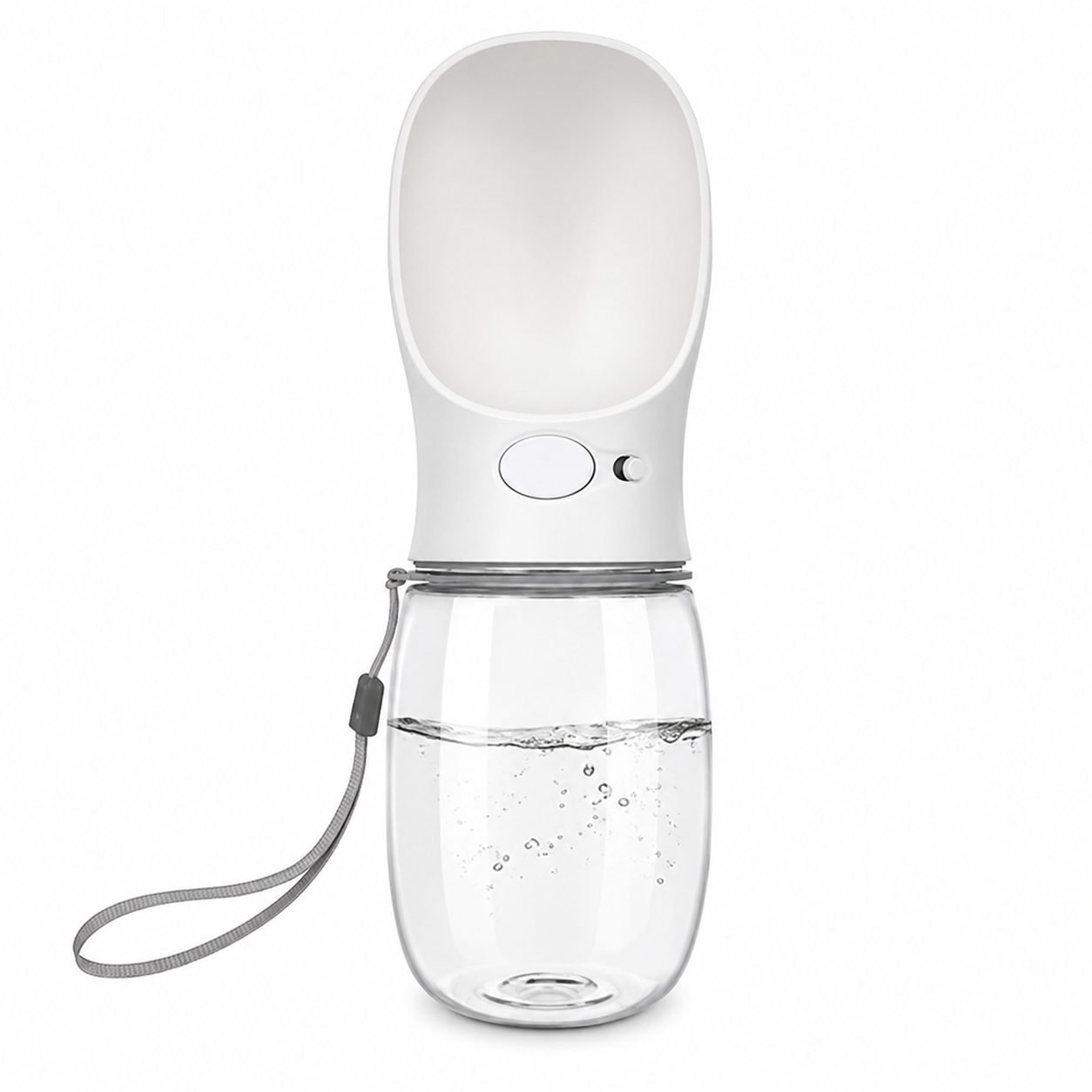 Dog Water Bottle-White-550ml