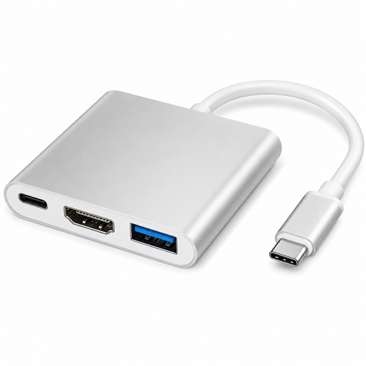 Type C to HDTV + USB 3.0 Adapter Hub