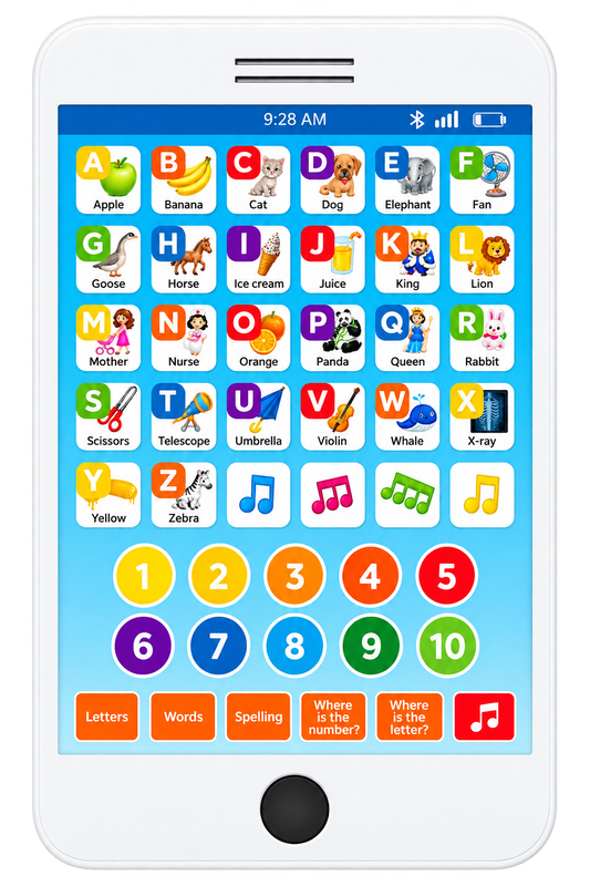 Educational Learning Tablet Toy, ABC & Numbers