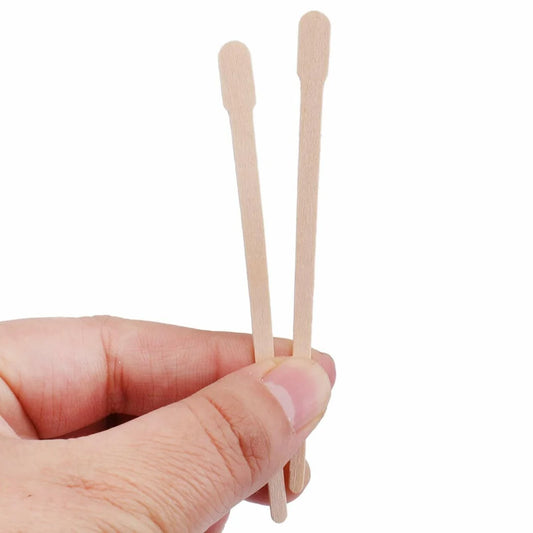 100PCS Wooden Wax Sticks