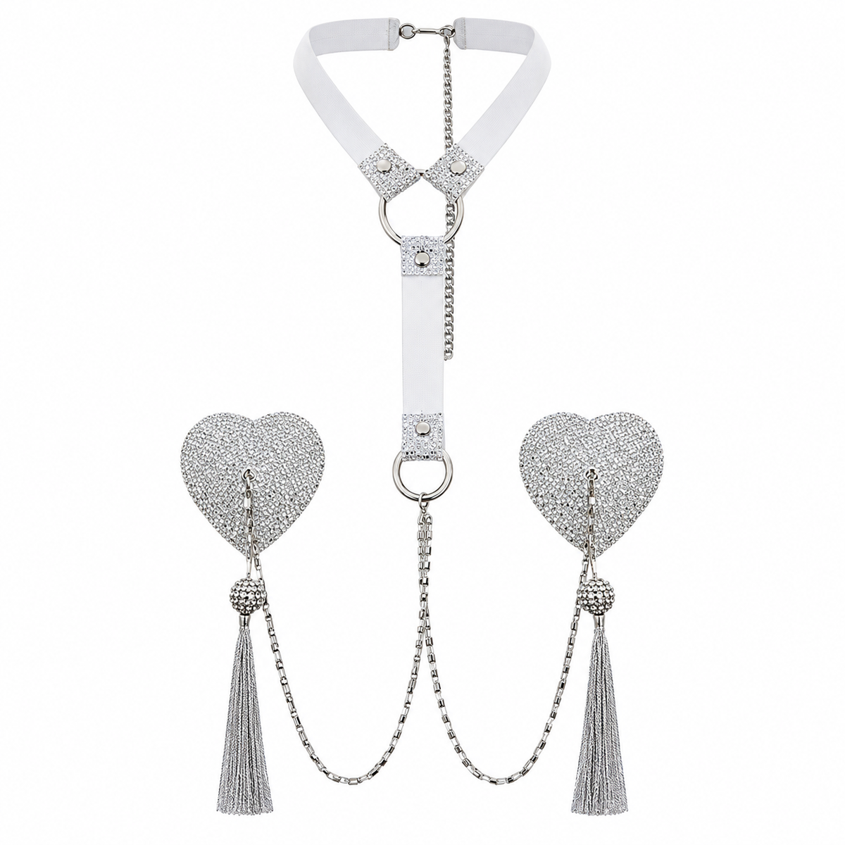 1Pc Body Chain with Nipple Covers