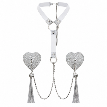 1Pc Body Chain with Nipple Covers
