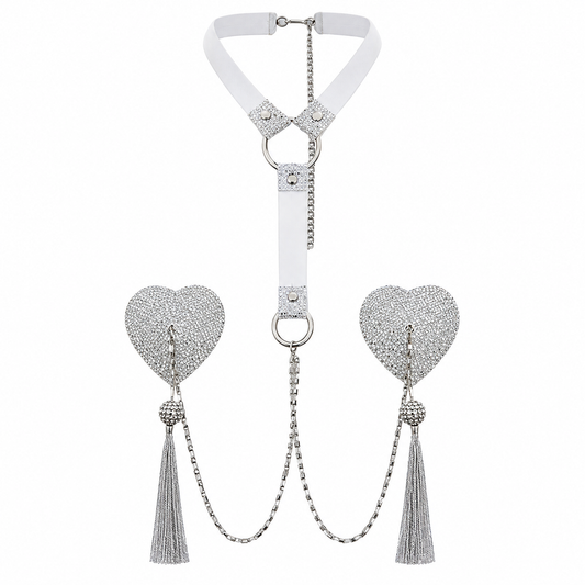 1Pc Body Chain with Nipple Covers
