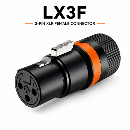 1Pair /XLR Male & Female Compatible With Microphones, Mixers