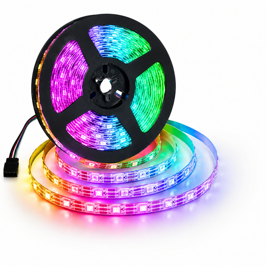 5050 RGB LED strip Light 44key Remote & connector And adapter