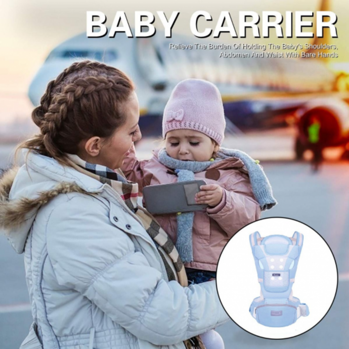 Baby Carrier With Waist Stool
