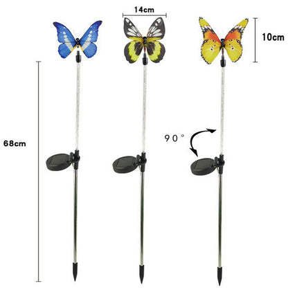 3 PCS Garden Solar Butterfly light