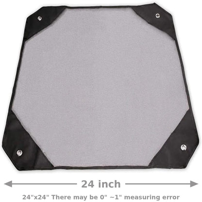 Durable Black Air Conditioner Cover 24"x24" Weather-Resistant Mesh Design