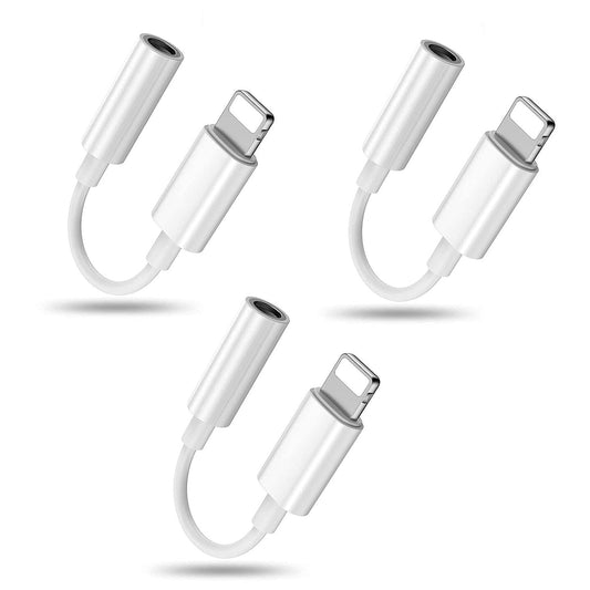 For Smartphone to AUX 3.5mm Audio Jack Adapter-3 Pack