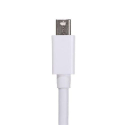 Mini DP to DVI Adapter, Mini DisplayPort to DVI-D Single Link Converter, 1080P 60Hz Video, Male to Female, White Display Adapter