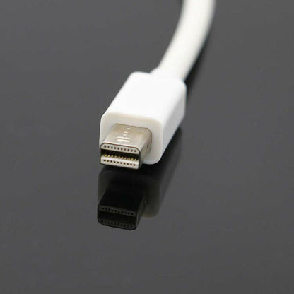 Mini DP to DVI Adapter, Mini DisplayPort to DVI-D Single Link Converter, 1080P 60Hz Video, Male to Female, White Display Adapter