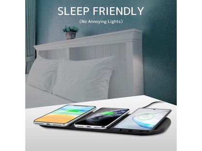 3x10W Fast Wireless Charger Station