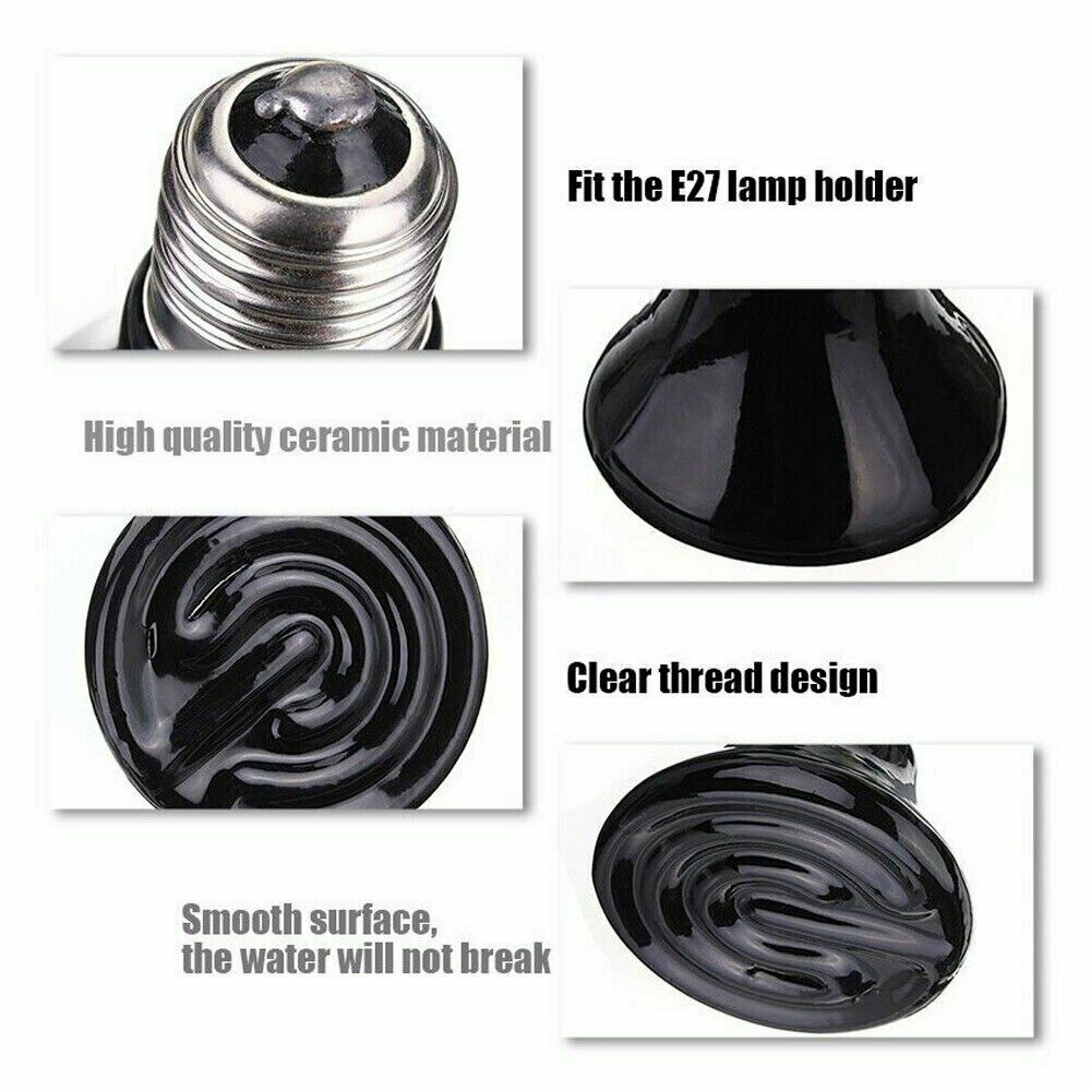 75W Ceramic Reptile Brooder Lamp
