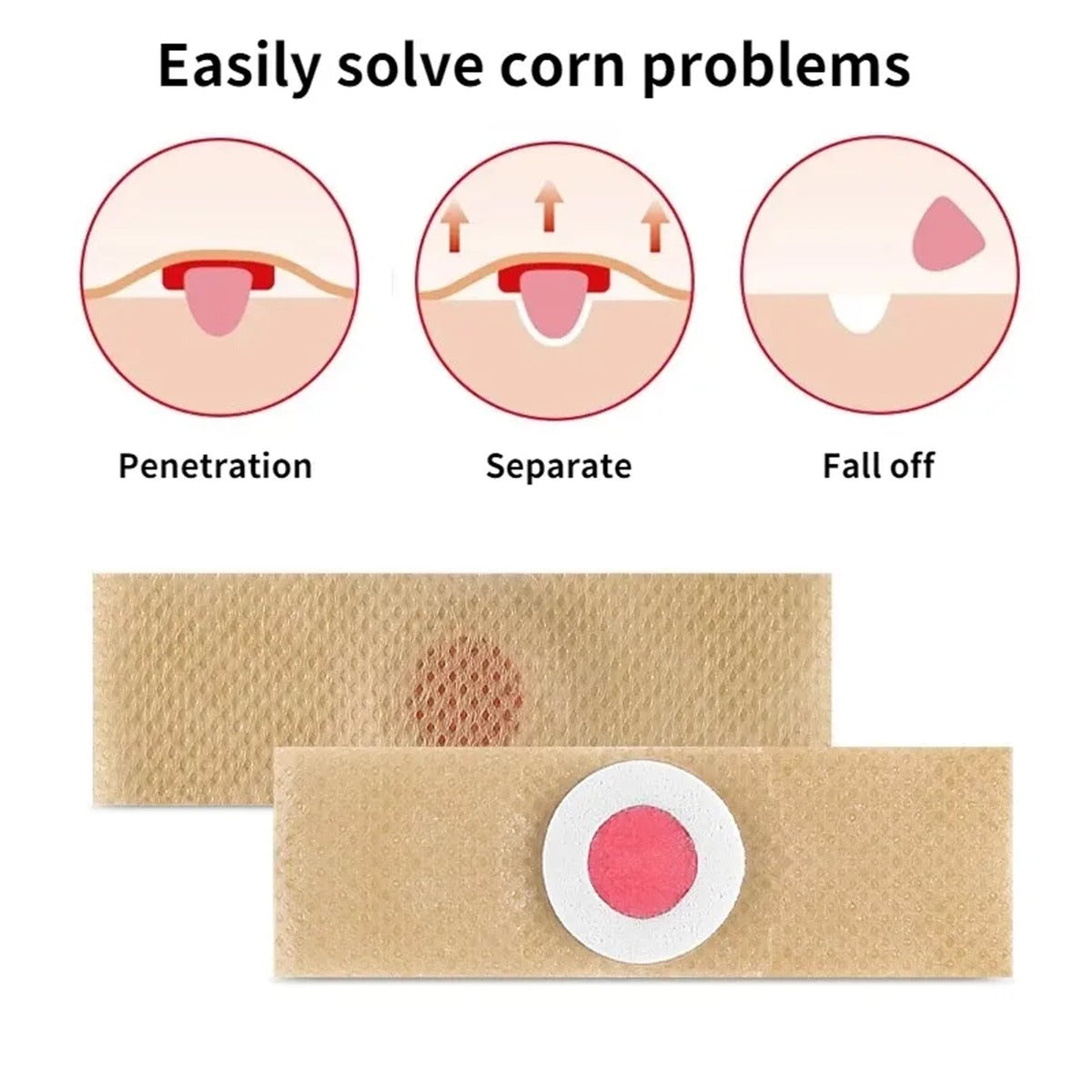 6Pcs Corn Remover Pads With tool