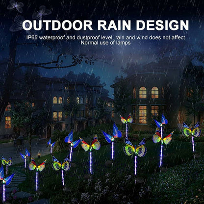 3 PCS Garden Solar Butterfly light