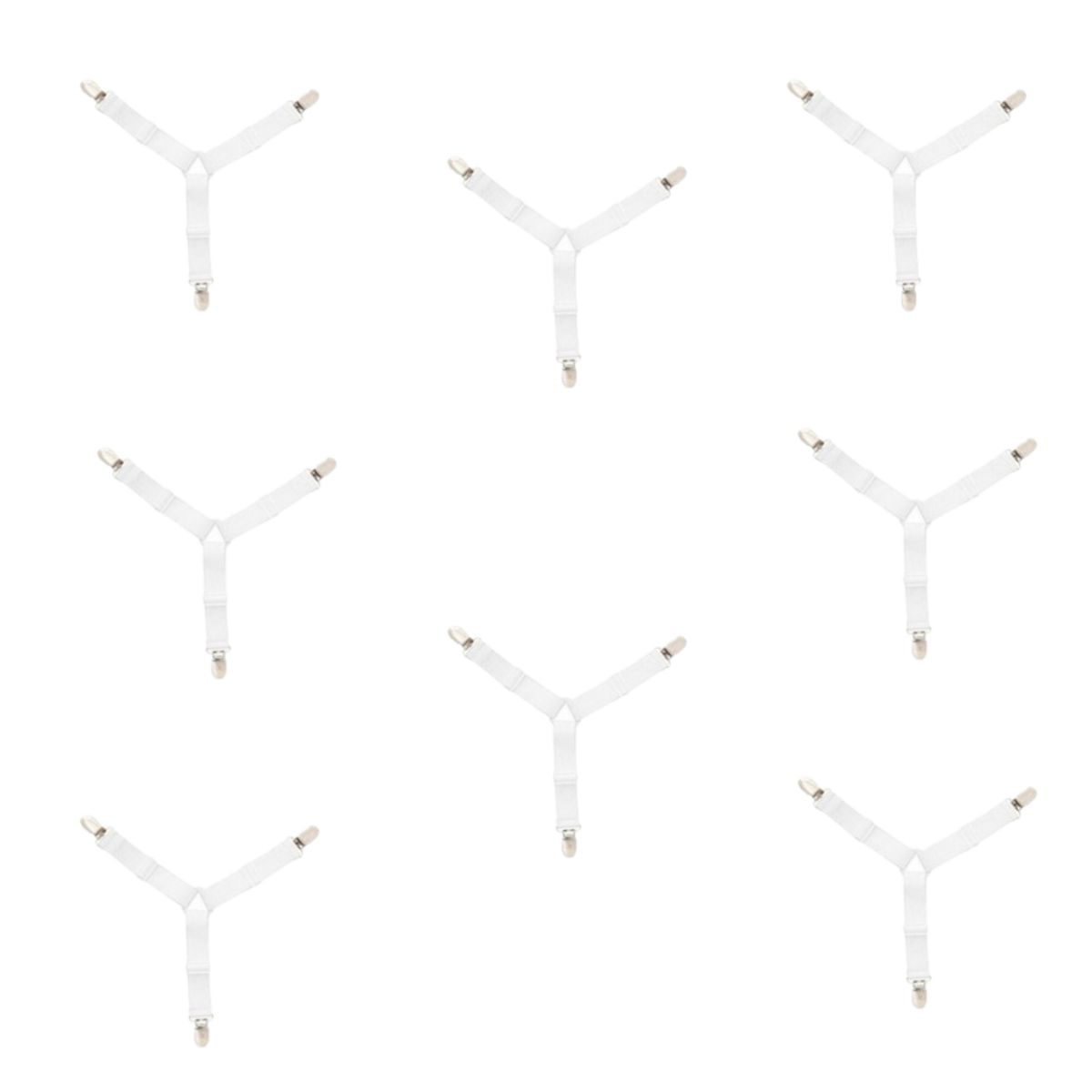 Triangle Bed Mattress Sheet Clip-White