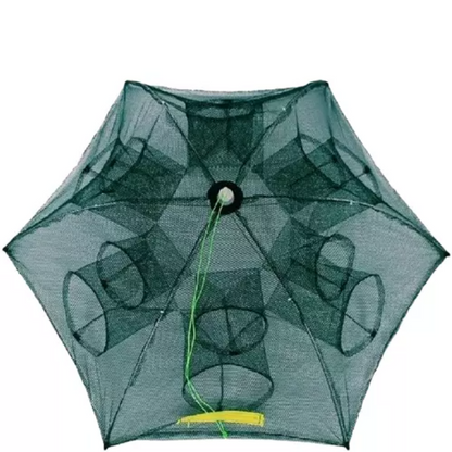 Fishing Bait Trap Crab Net 6 side 12 holes