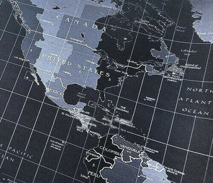 World Map Keyboard pad