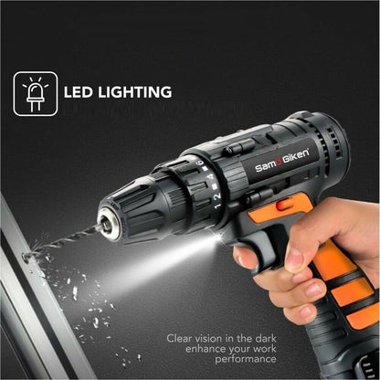 112PCS 12V Cordless Drill Driver Set