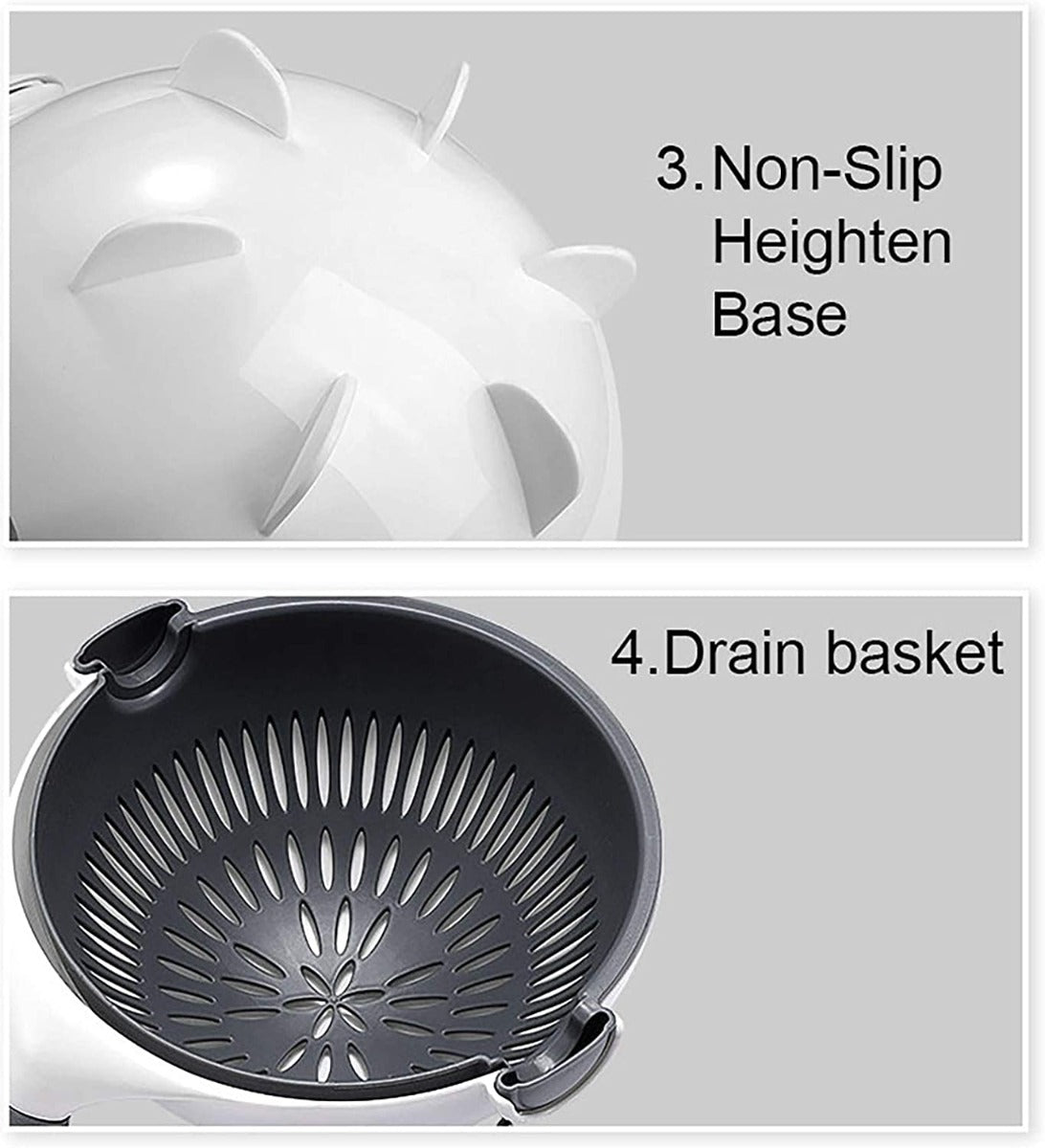 9 in 1 Vegetable Cutter with Drain Basket