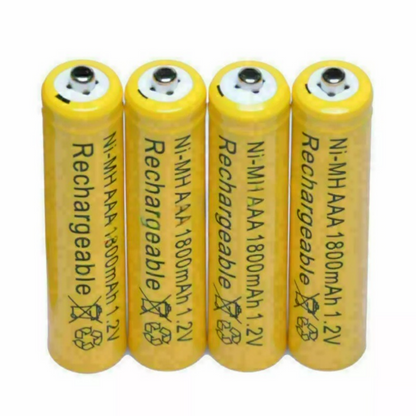 Ni-MH AAA 1800mAh 1.2V Rechargeable Batteries (4 Pack)