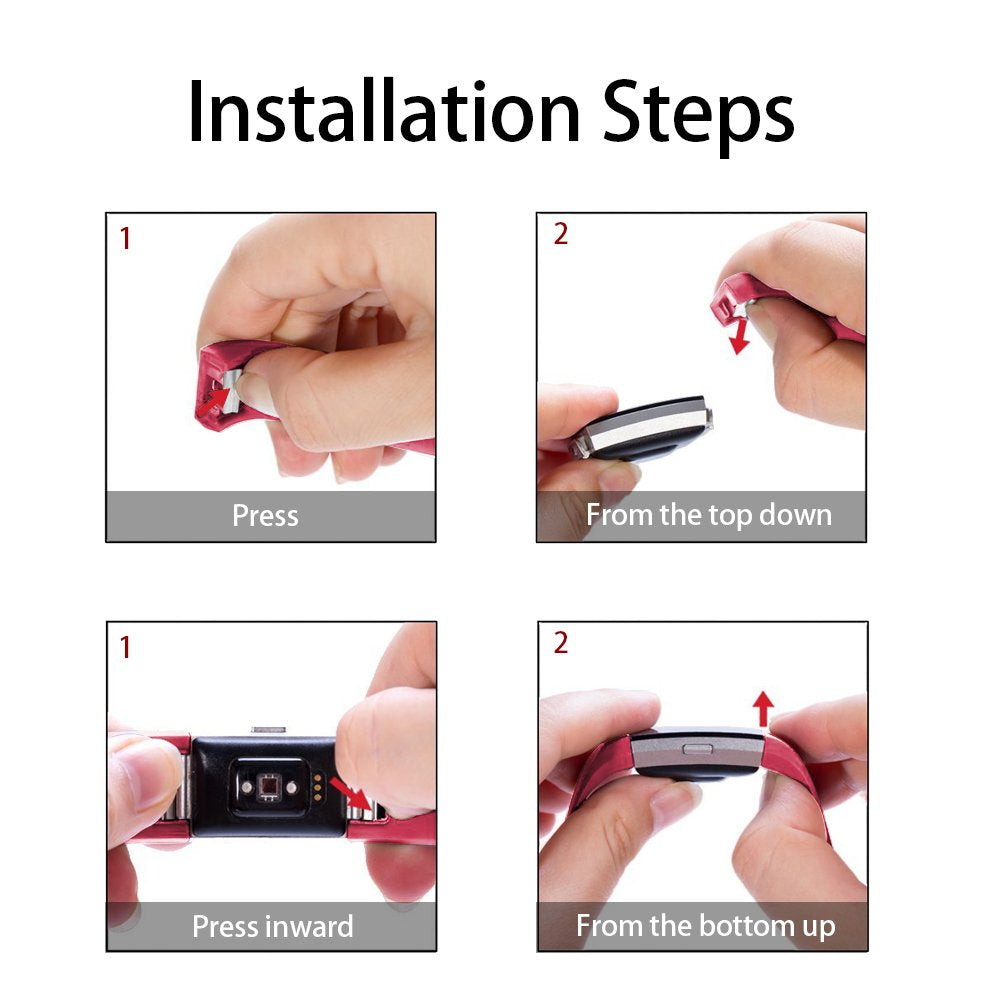 Fitness Tracker Normal Rubber band-Pink-S