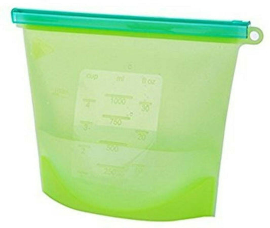 Reusable Food Storage Bags-Green -1500ml