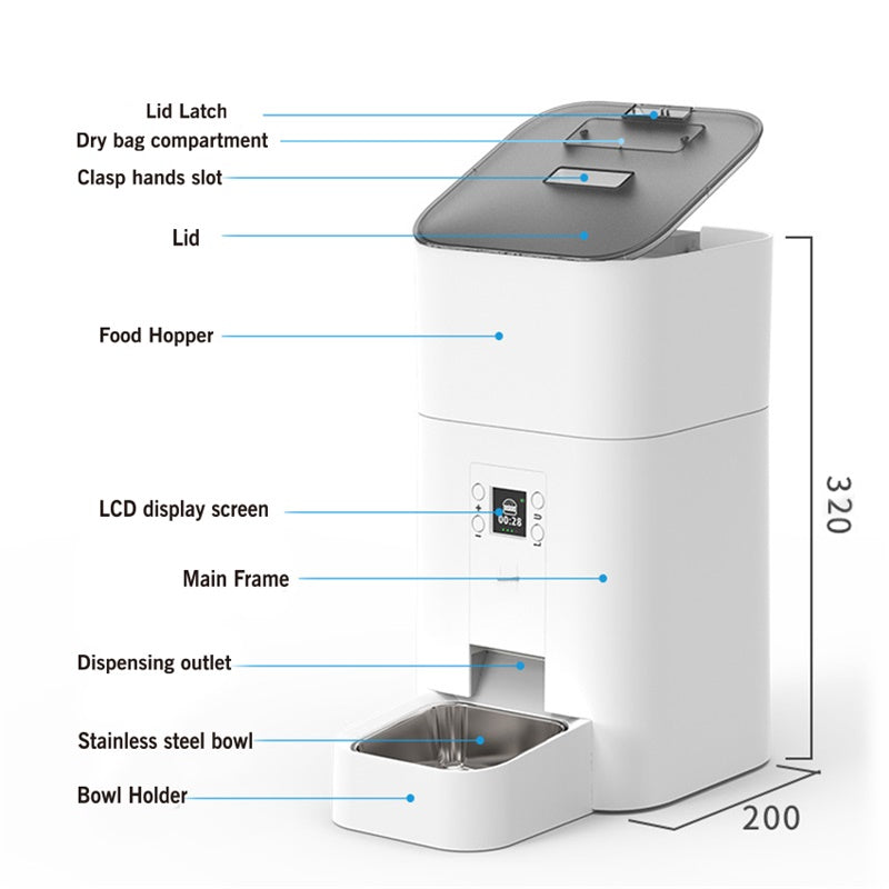 dog cat food dispenser