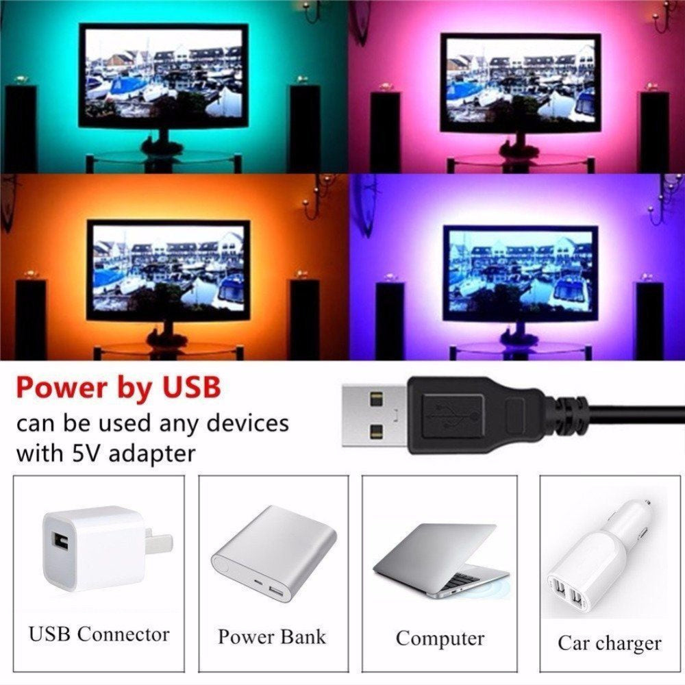 USB RGB 3M TV Back Light LED Strip Lights
